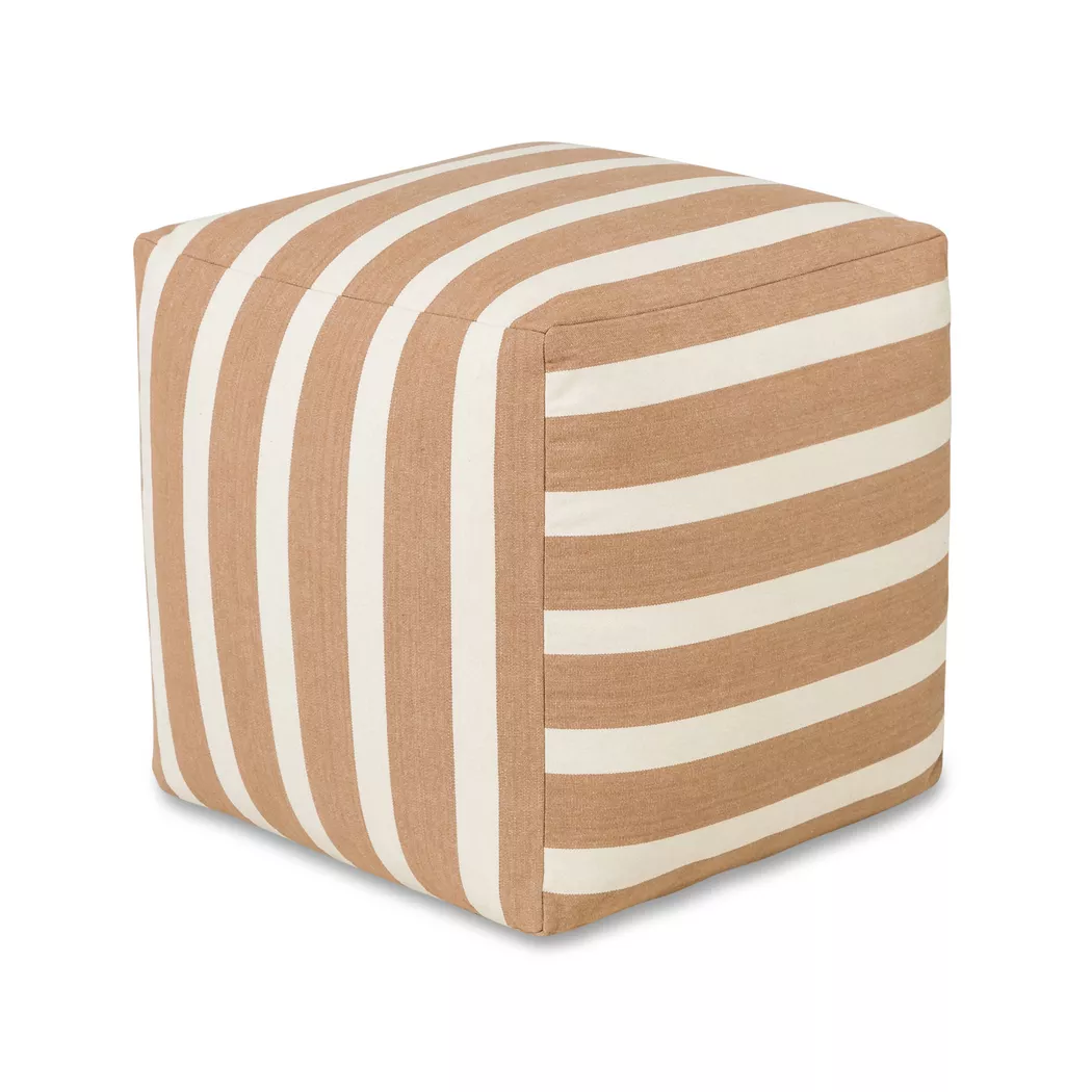 Manor - Pouf, Prainha, 45 x 45 x 45 cm, Braun Naturel