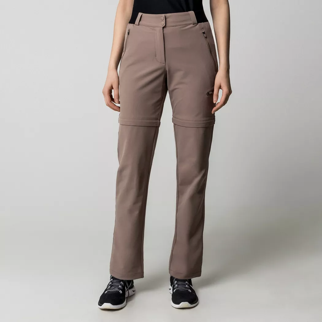 Manor Sport - Trekkinghose, Zip-Off, für Damen, Taupe, Größe XS