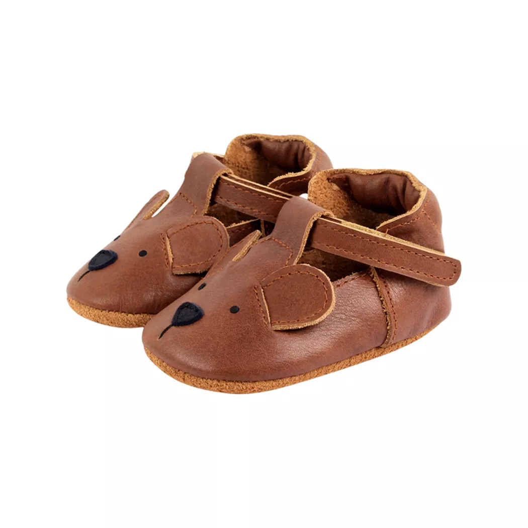 Donsje Amsterdam - Babyschuhe, 0-6M, Cognac