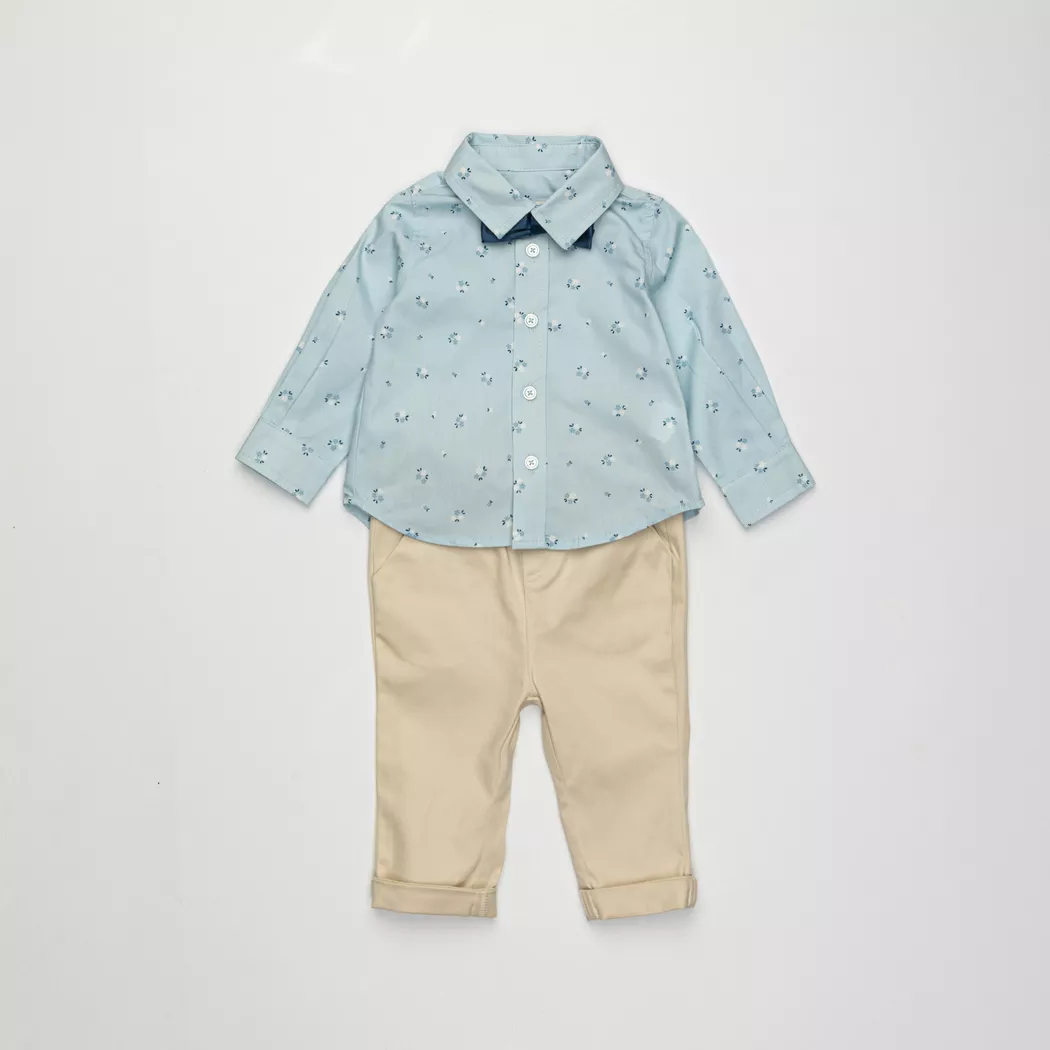 Manor Baby - Set: T-Shirt und Hose, 104, Blau