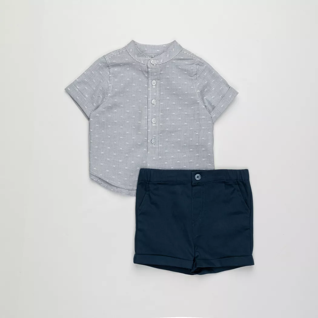 Manor Baby - Set: T-Shirt und Hose, 104, Marine