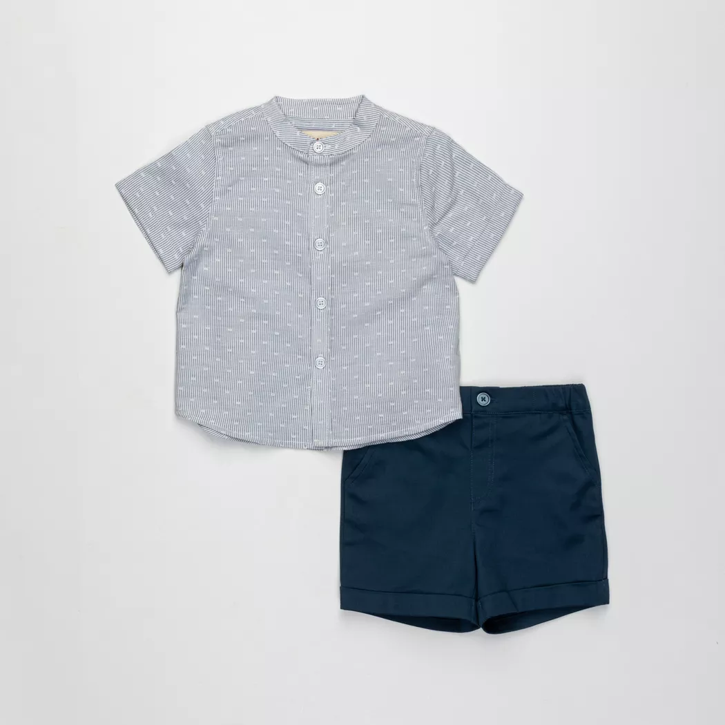 Manor Baby - Set: T-Shirt und Hose, 92, Marine
