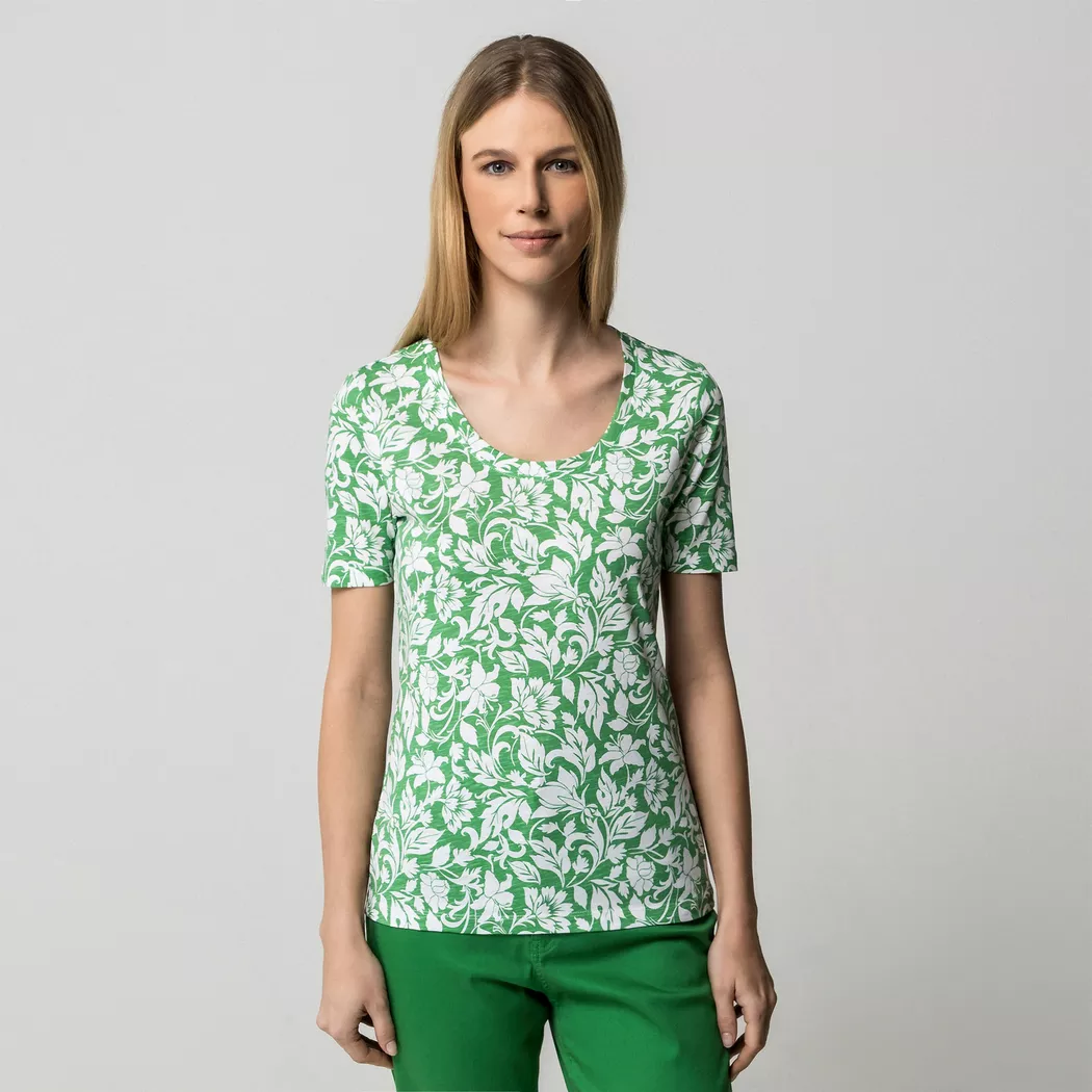 Manor Woman - T-Shirt, für Damen, Grün, Größe XL 5