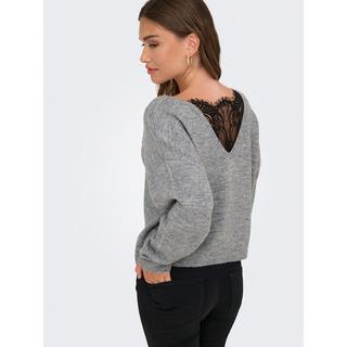 ONLY Pullover mit Spitzendetail  