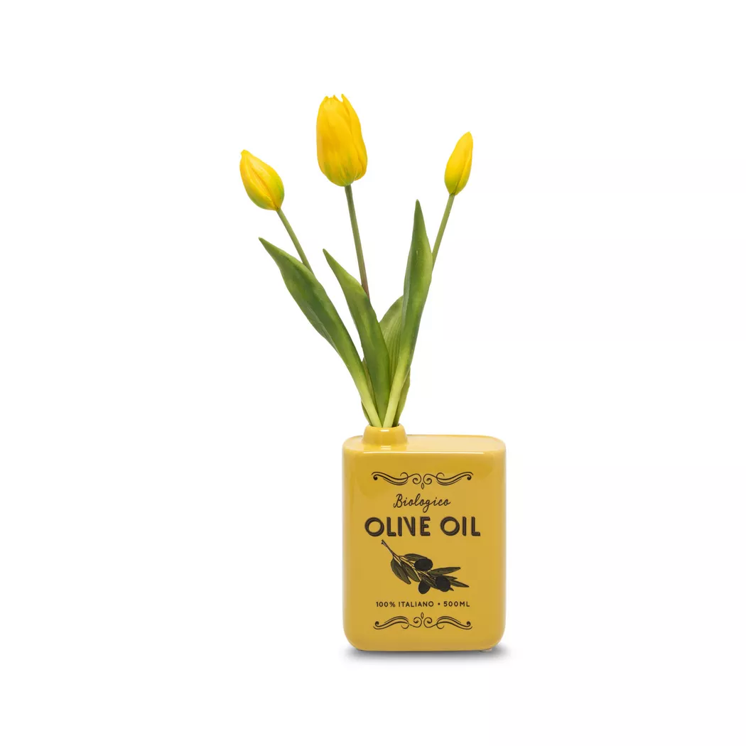 Generic Vase Yellow 13x5.5x17cm