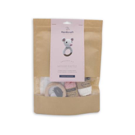 Hardicraft Häkelset Rassel Maus 