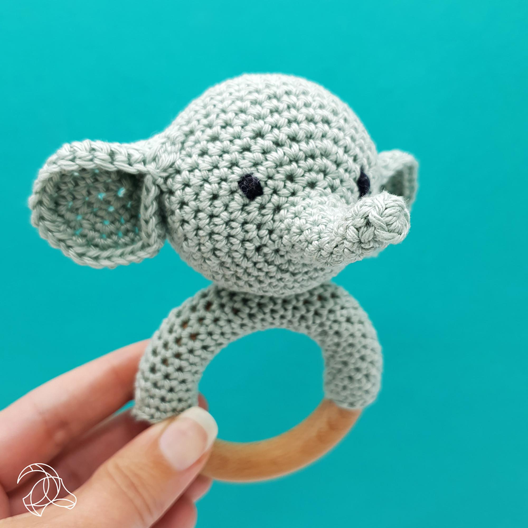 Hardicraft Set de crochet Hochet Éléphant 