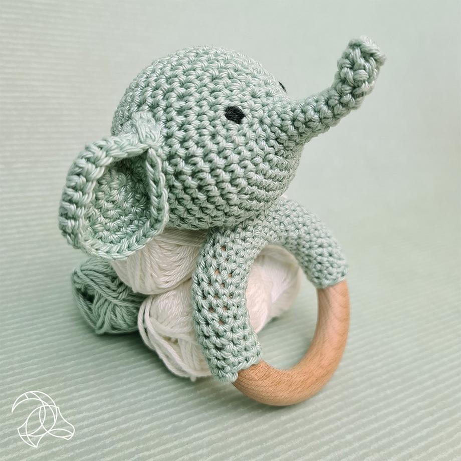 Hardicraft Set de crochet Hochet Éléphant 