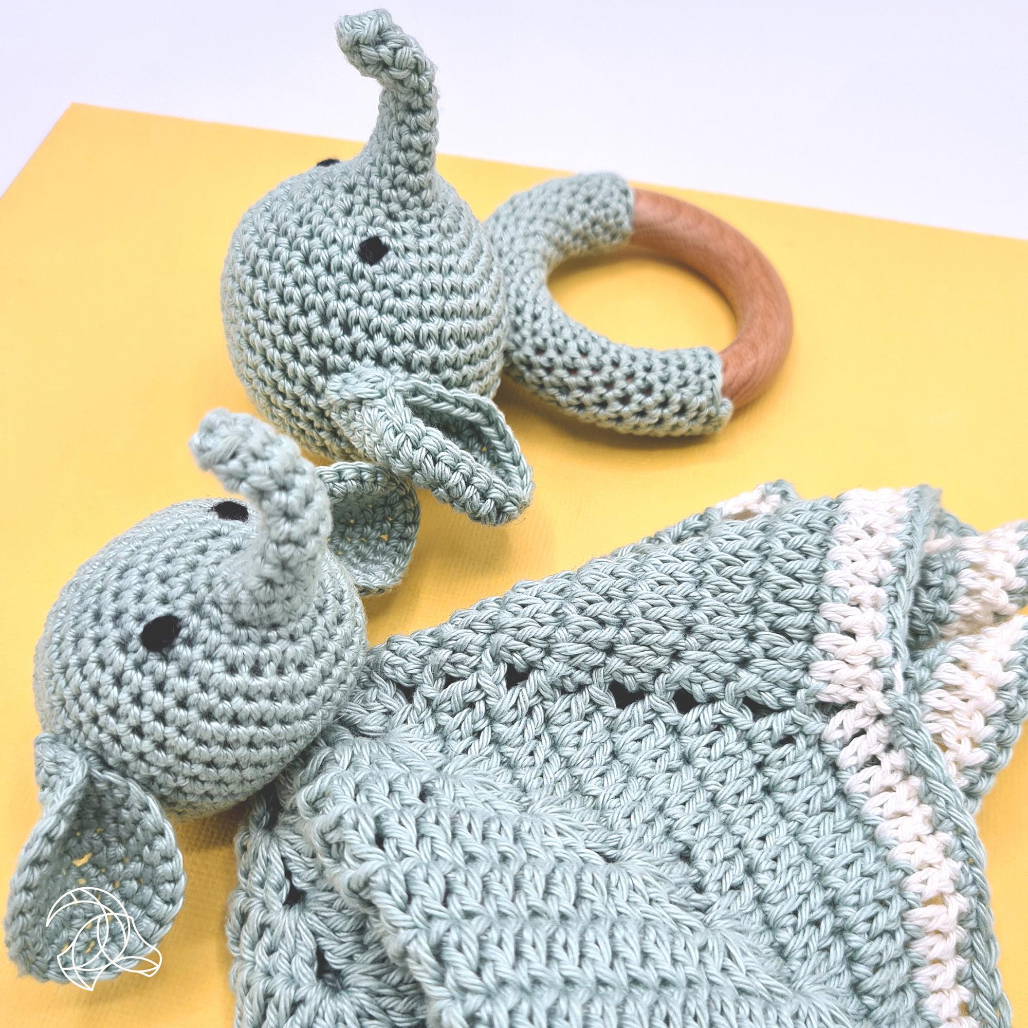 Hardicraft Set de crochet Hochet Éléphant 