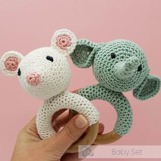 Hardicraft Set de crochet Hochet Éléphant 