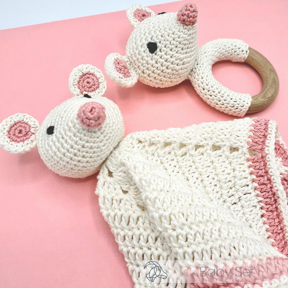 Hardicraft Set de crochet Doudou Souris 