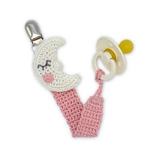 Hardicraft Häkelset Schnullerkette Mond 