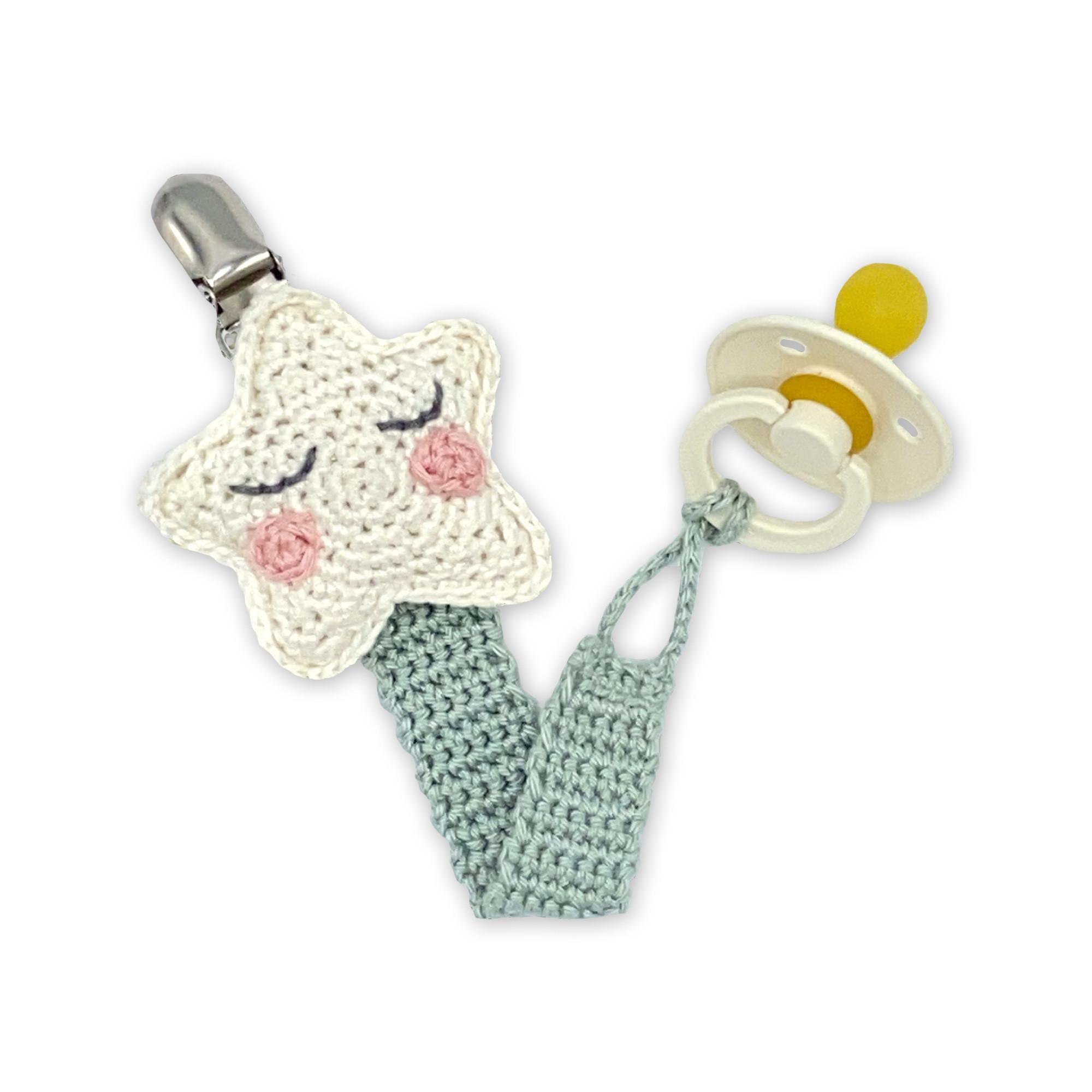 Hardicraft Häkelset Schnullerkette Stern 