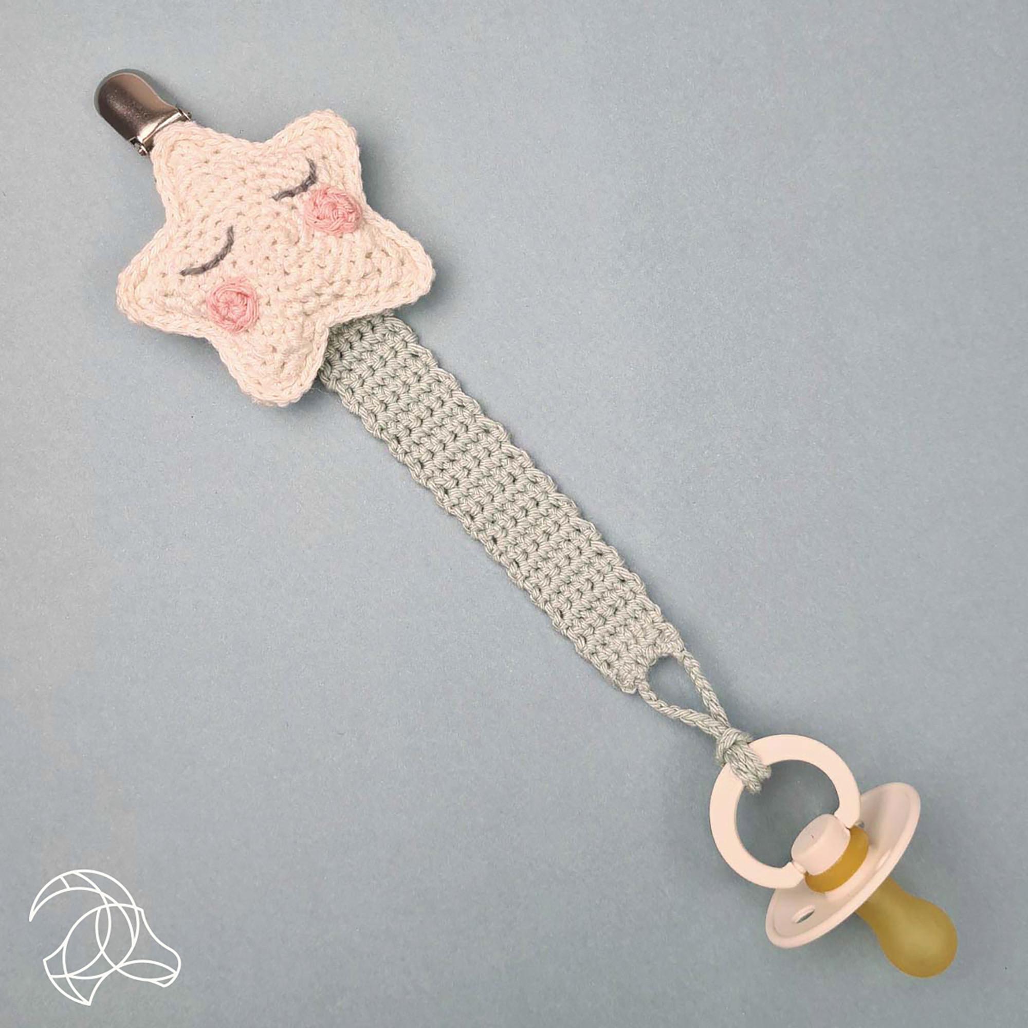 Hardicraft Häkelset Schnullerkette Stern 