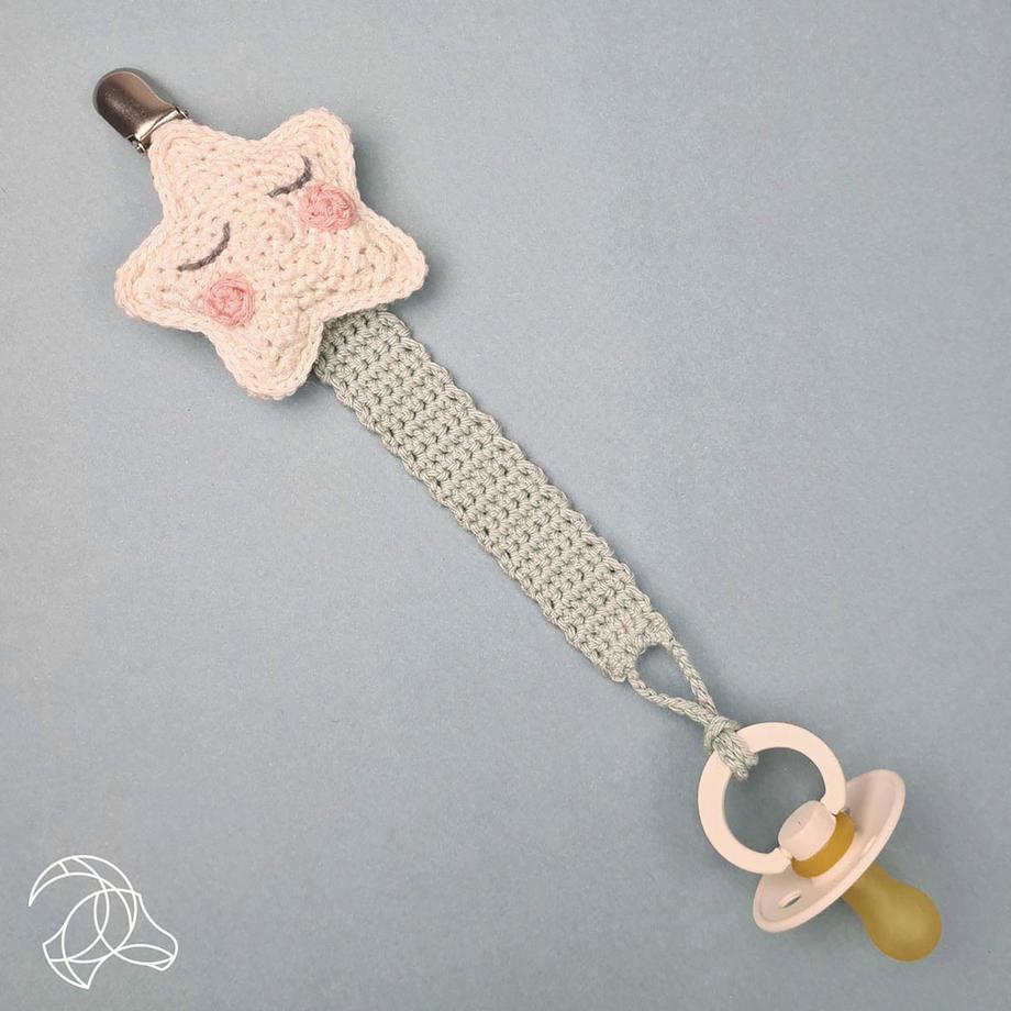 Hardicraft Häkelset Schnullerkette Stern 