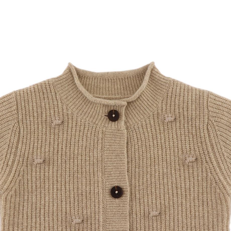 Donsje Amsterdam Gerippter Strick Cardigan mit Noppen  