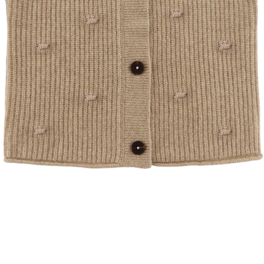 Donsje Amsterdam Gerippter Strick Cardigan mit Noppen  