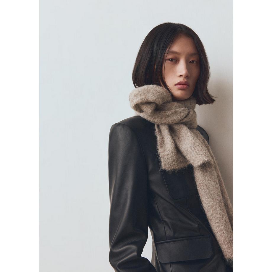 MANGO Mohi Uni Strickschal  