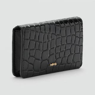 MANGO Diagonal Kroko-Effekt Portemonnaie  