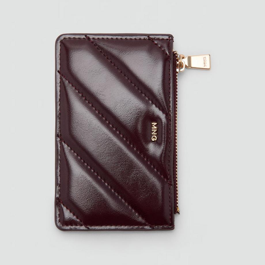 MANGO Diagonal Gestepptes Kartenetui Portemonnaie  