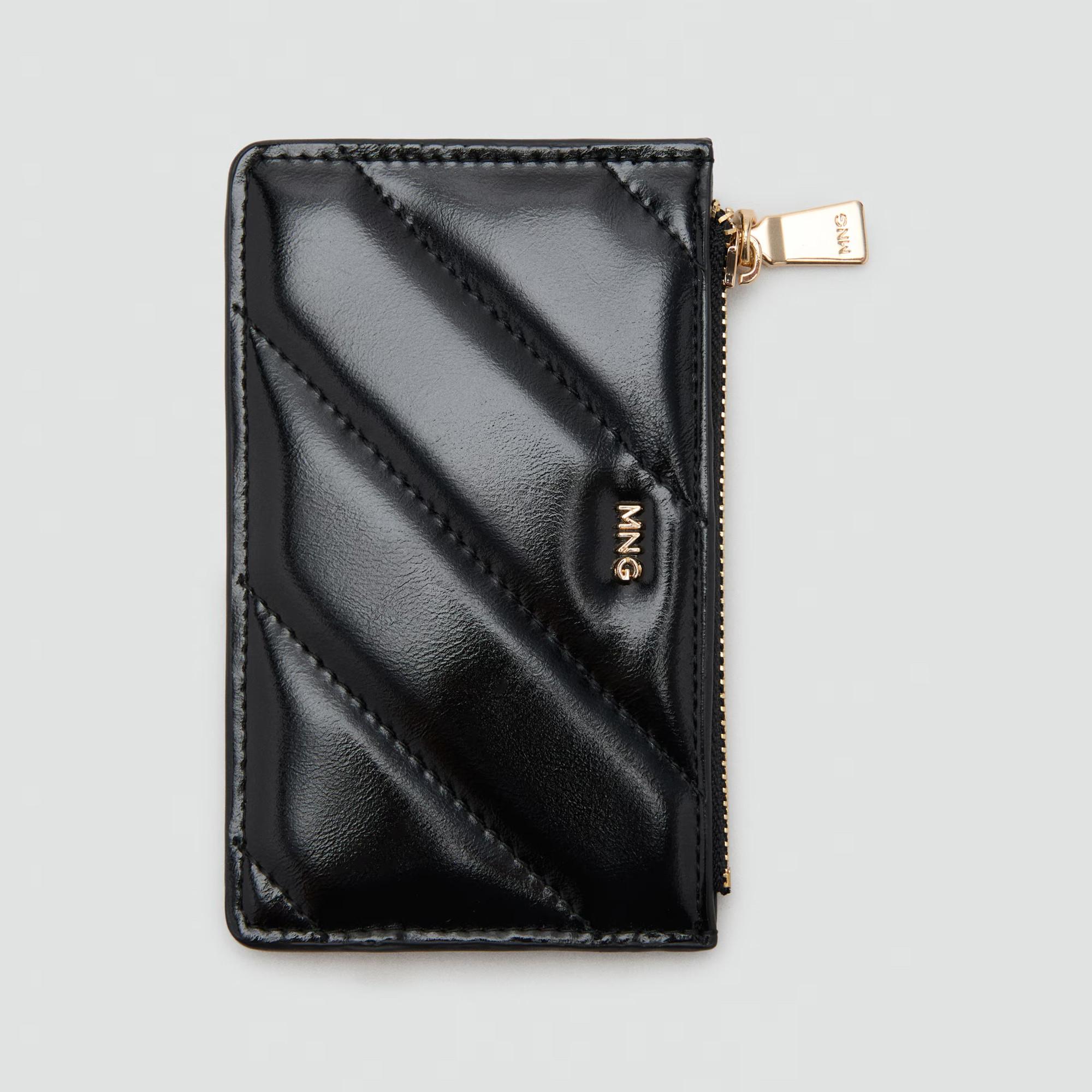 MANGO Diagonal Gestepptes Kartenetui  