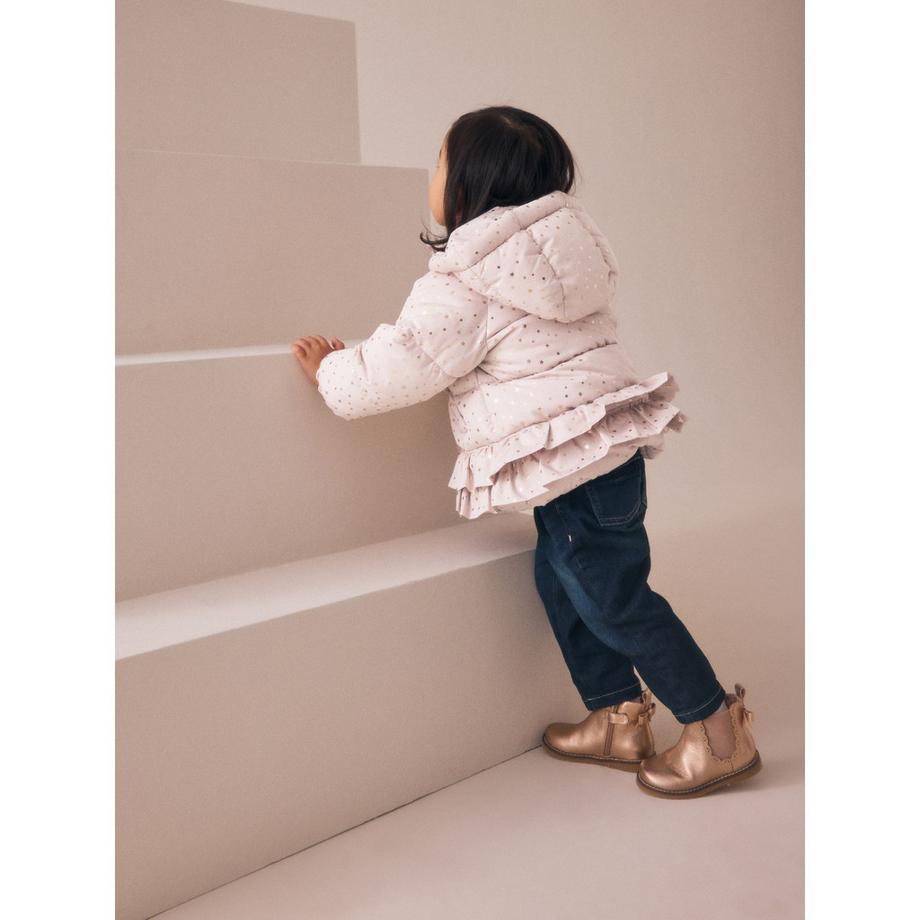 Next Doudoune Imprimé Étoiles avec Ourlet Volanté  