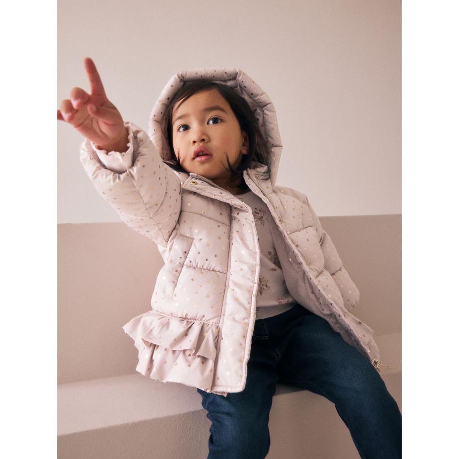 Next Doudoune Imprimé Étoiles avec Ourlet Volanté  