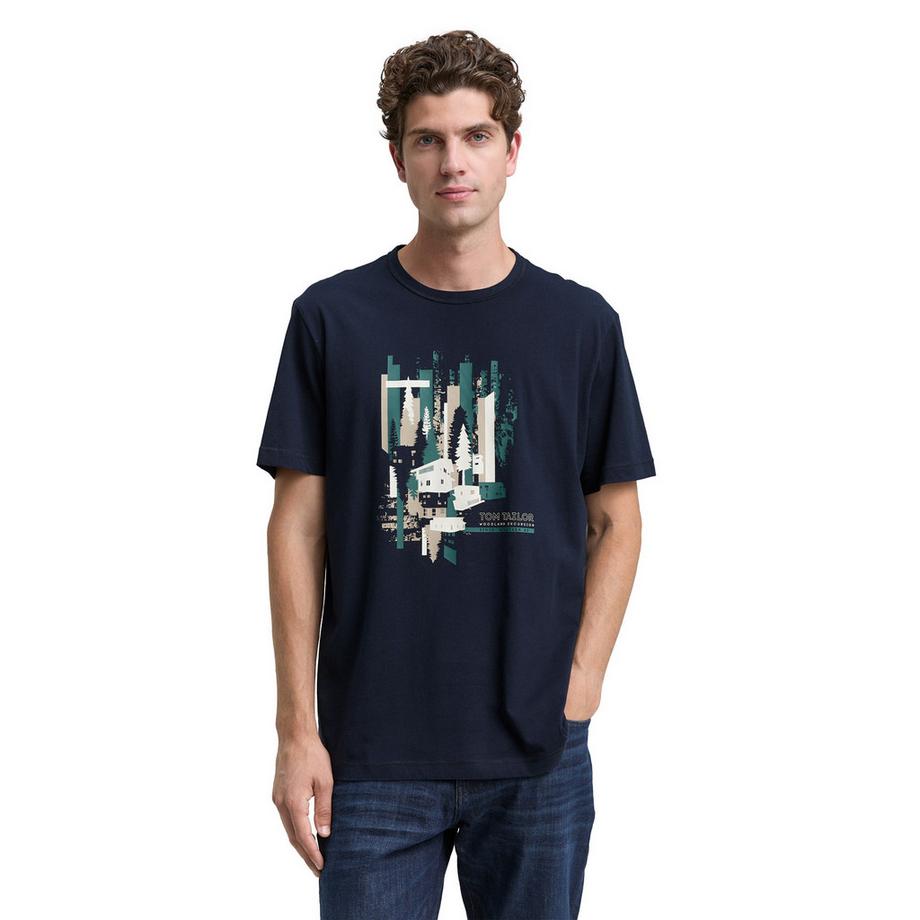 TOM TAILOR T-Shirt Stampa Grafica  