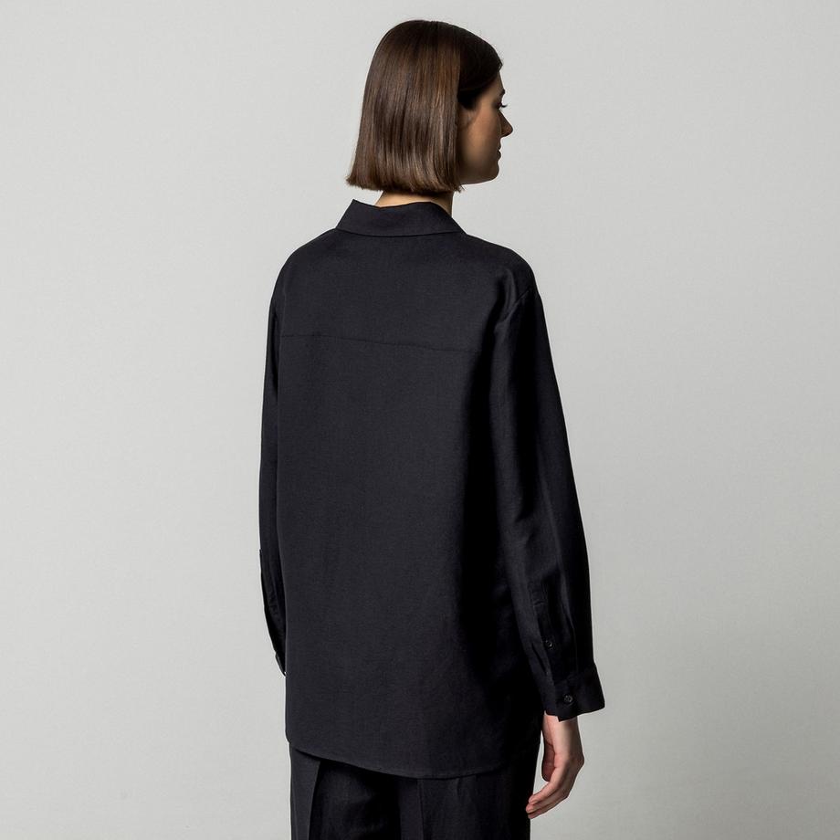 Manor Woman Chemisier à manches longues avec poche poitrine  