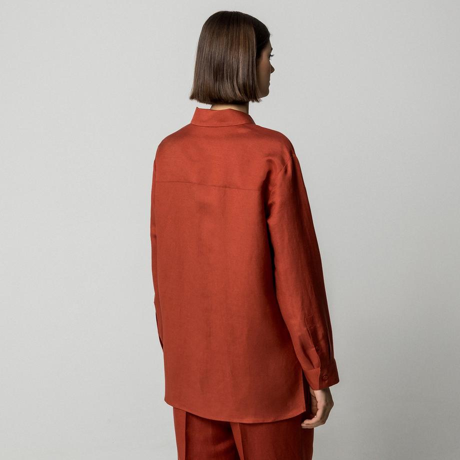 Manor Woman Chemisier à manches longues avec poche poitrine  