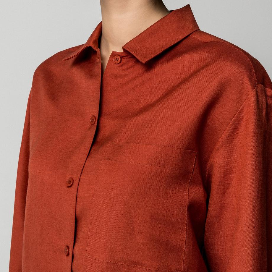 Manor Woman Chemisier à manches longues avec poche poitrine  