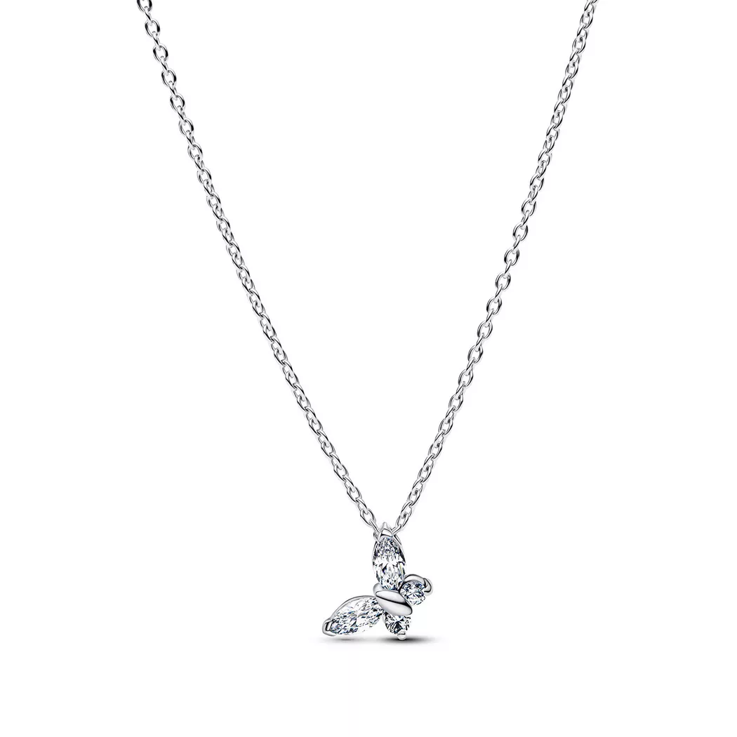 Pandora Treated Freshwater Cultured Pearl Station Chain Necklace silver  female 9