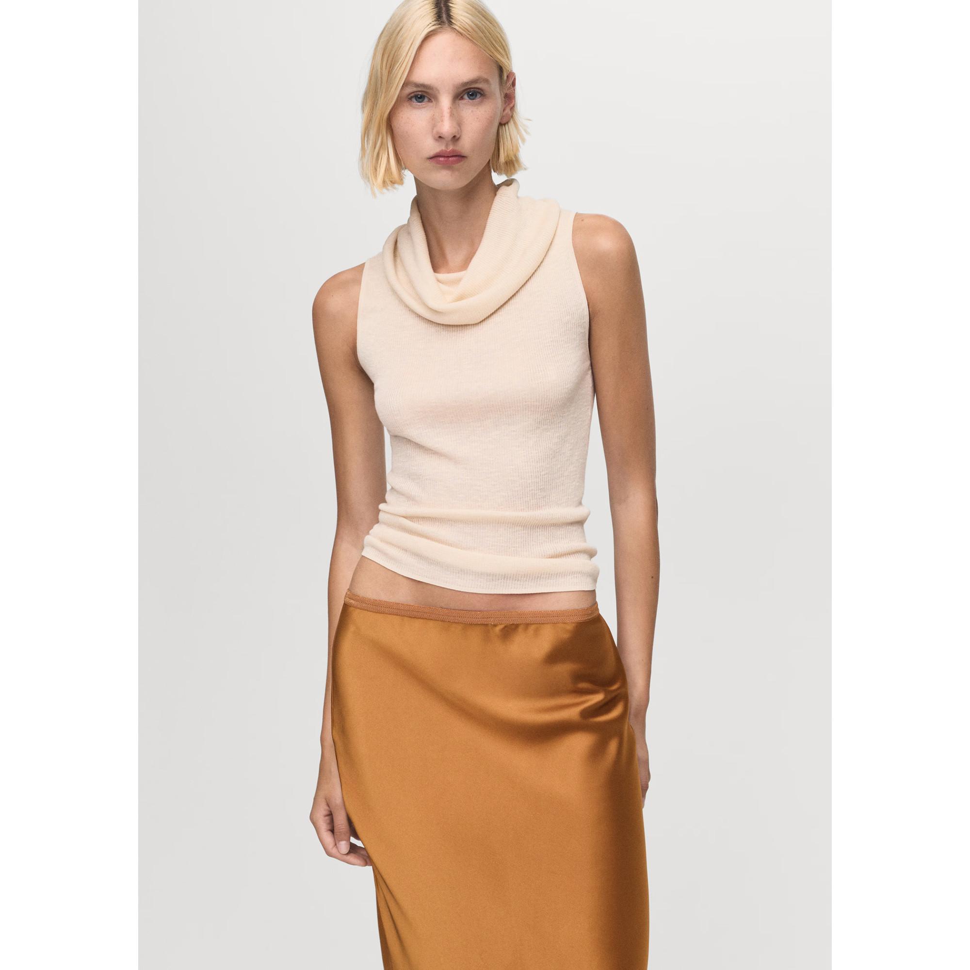 MANGO MIA Satin Maxirock  