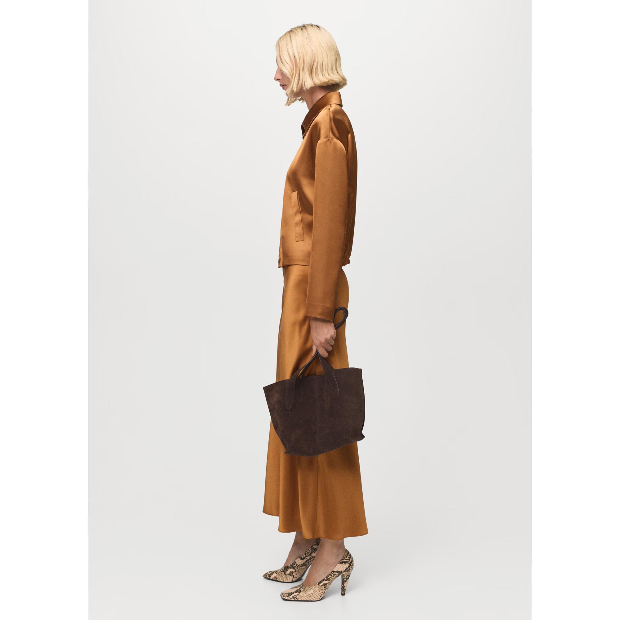 MANGO MIA Satin Maxirock  