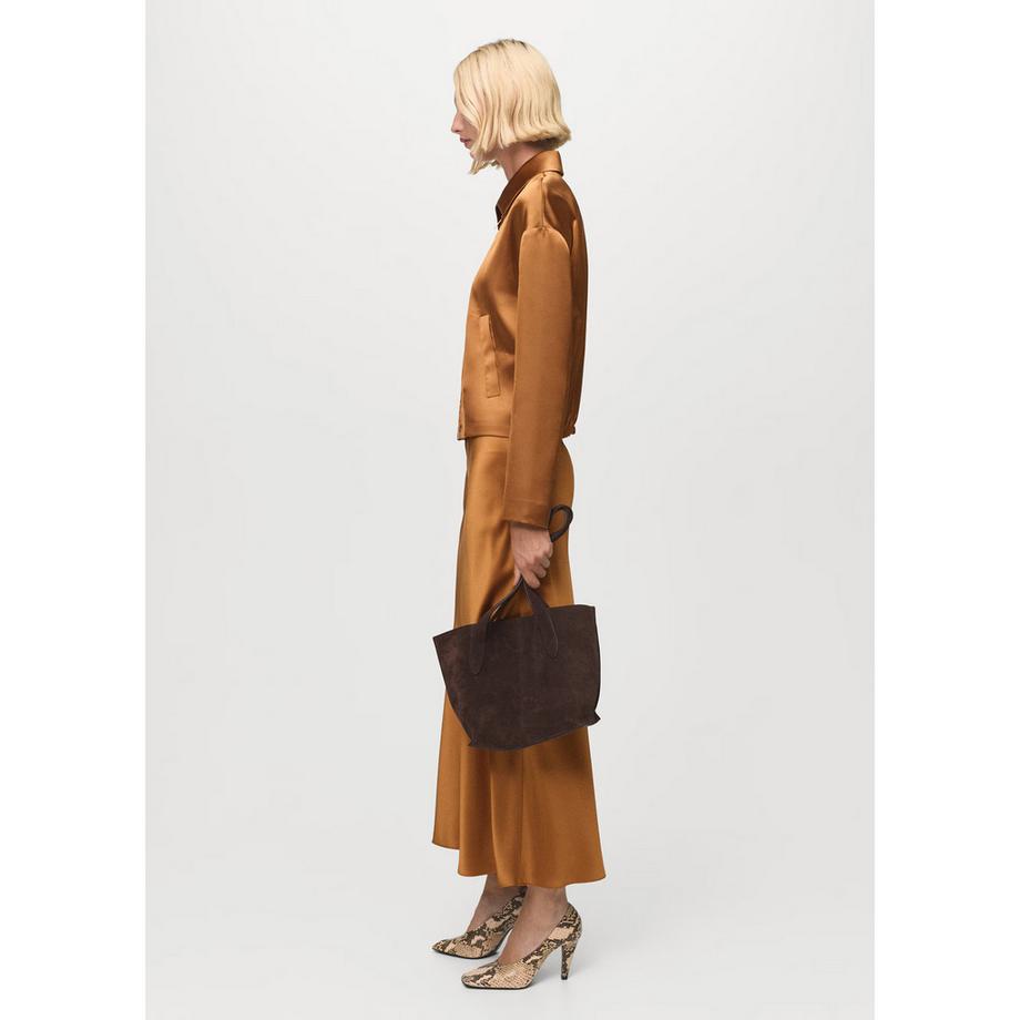 MANGO MIA Satin Maxirock  