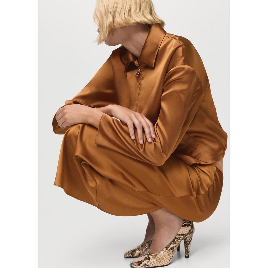 MANGO MIA Satin Maxirock  