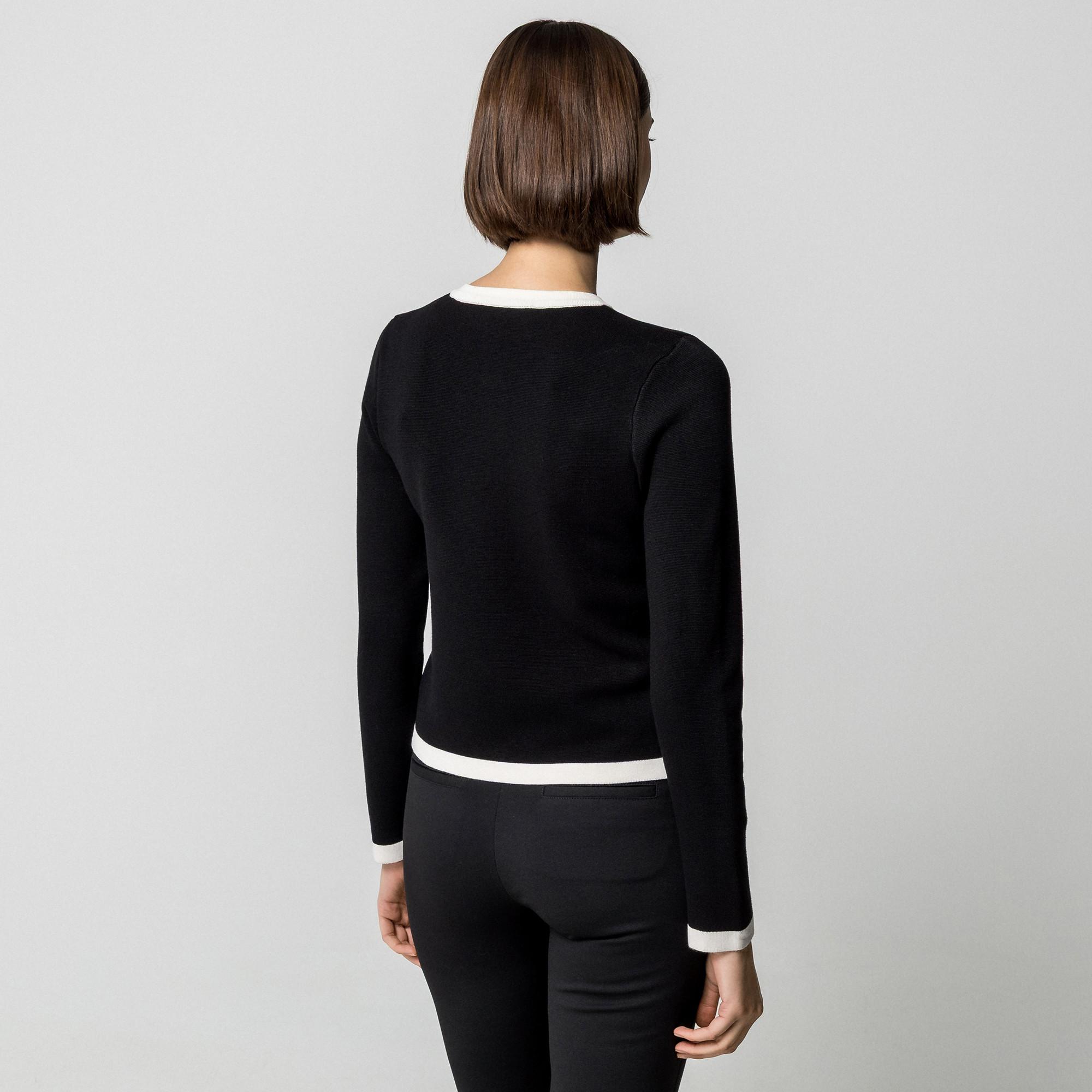 MANGO PIA Cardigan con Bordo a Contrasto  