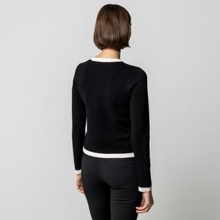 MANGO PIA Cardigan con Bordo a Contrasto  