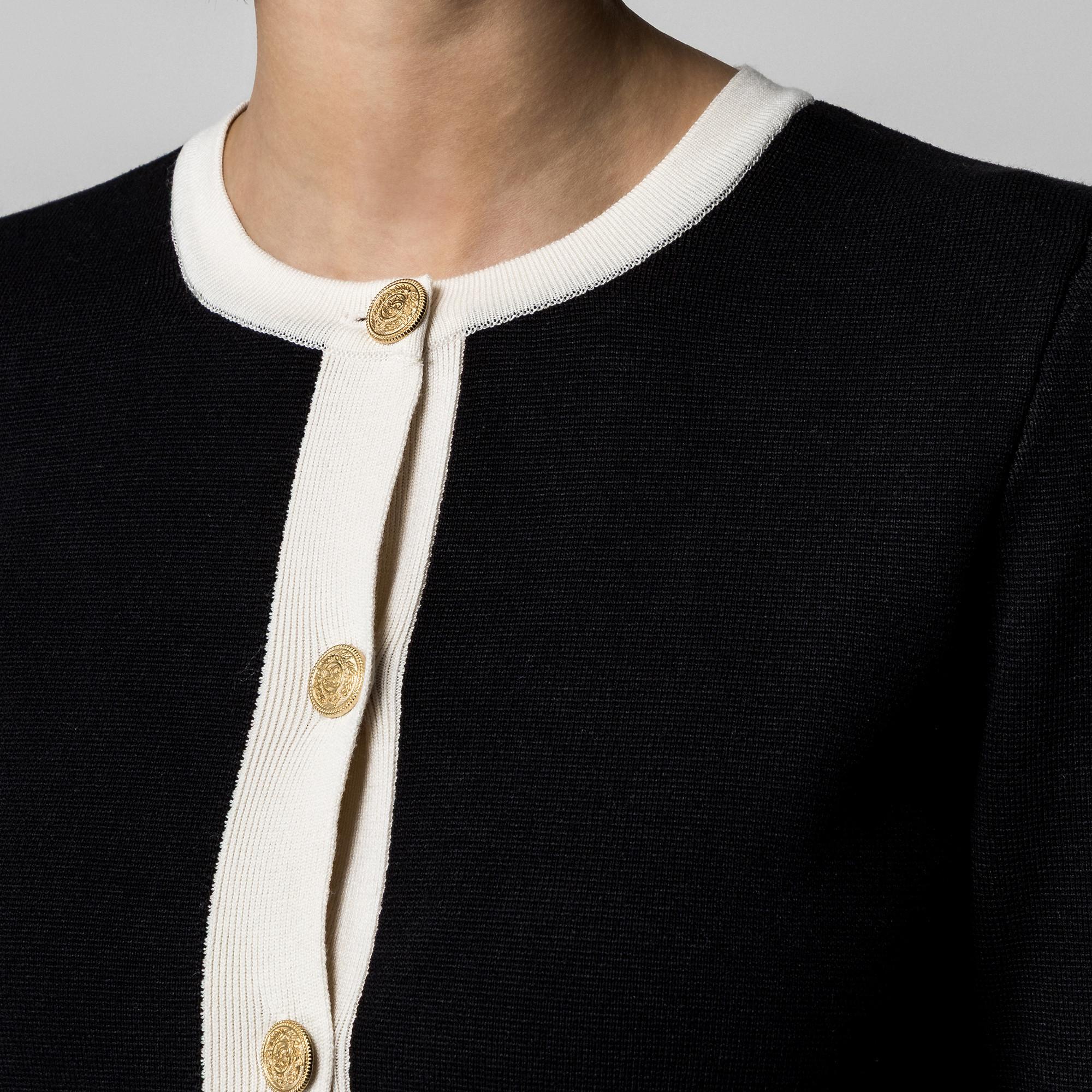 MANGO PIA Cardigan con Bordo a Contrasto  