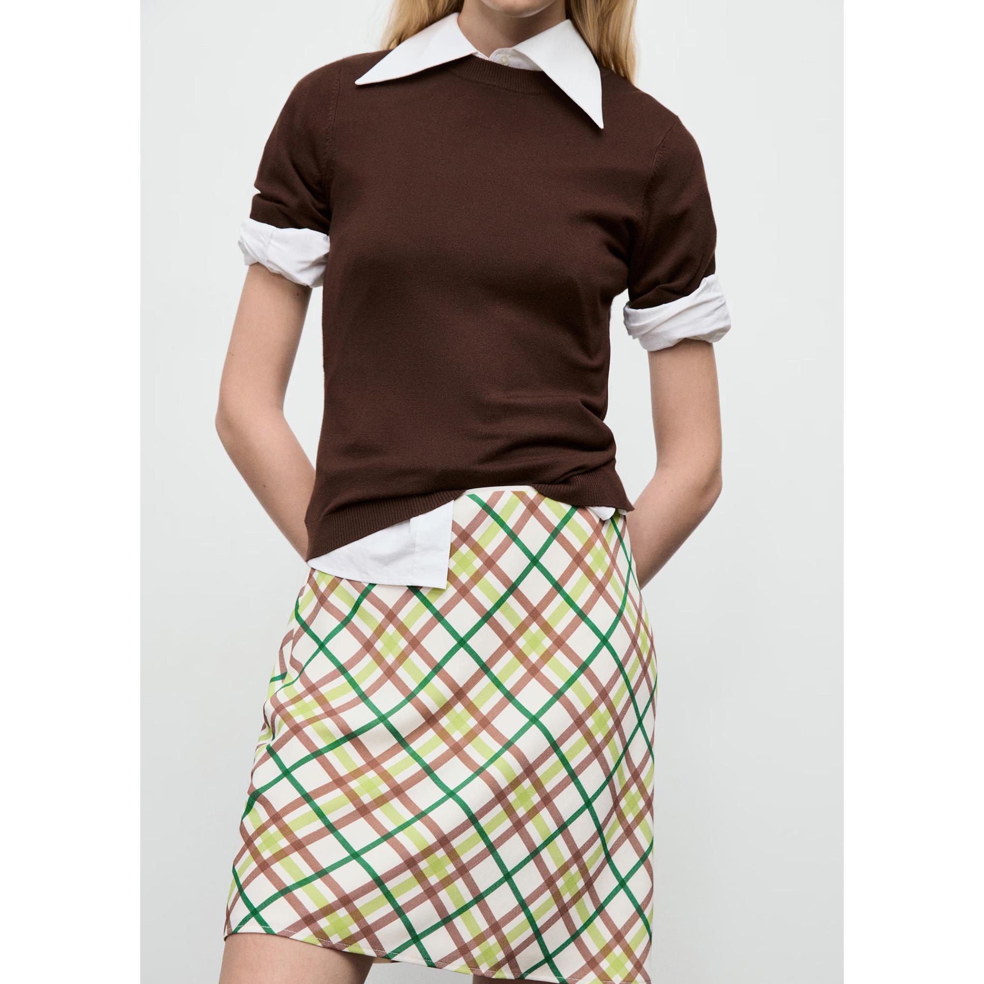 MANGO CUTIE Karierter Minirock  