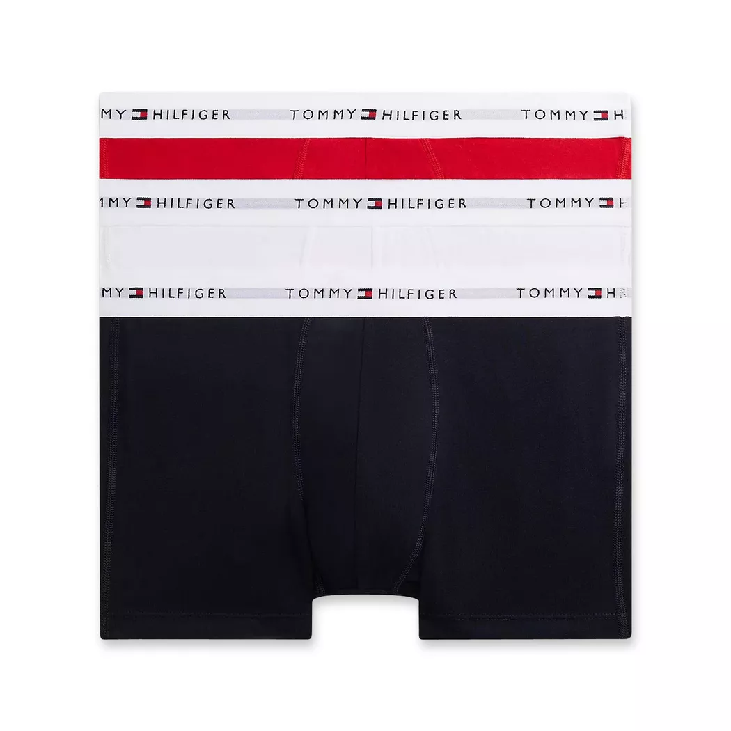 Tommy Hilfiger Boxers Um0um03889 Trunk 3 Unités Primary Red / White / Desert Sky L Homme 5