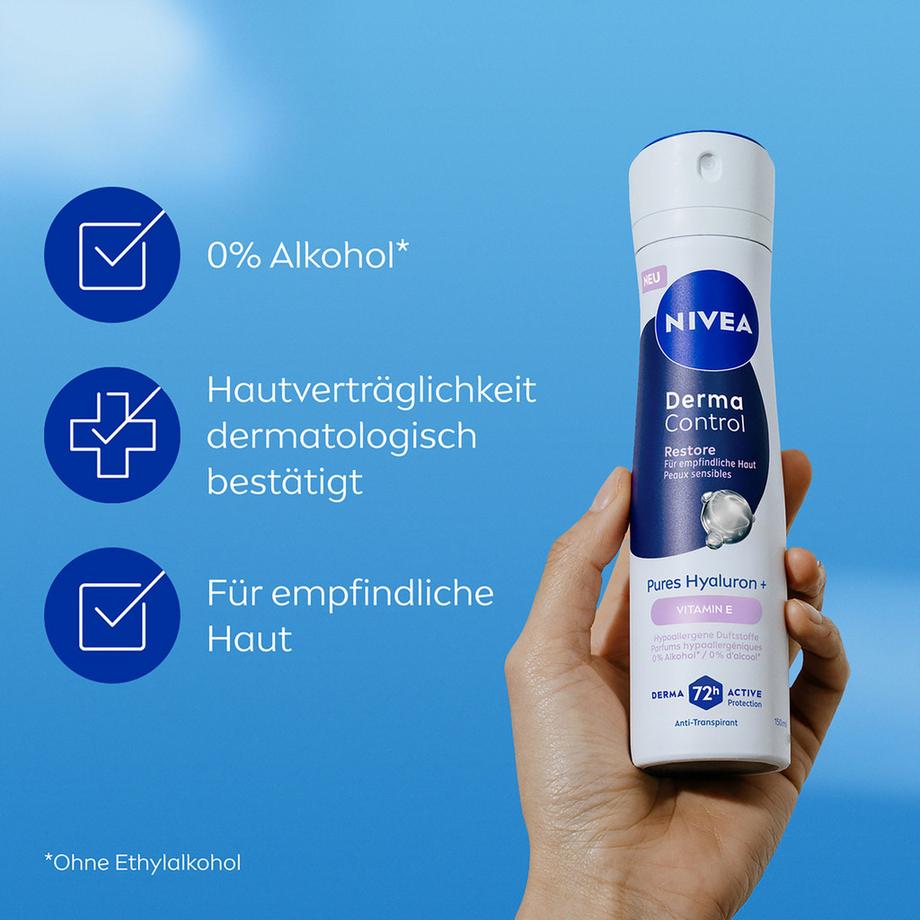 NIVEA  Derma Control Restore Deo Spray Female 