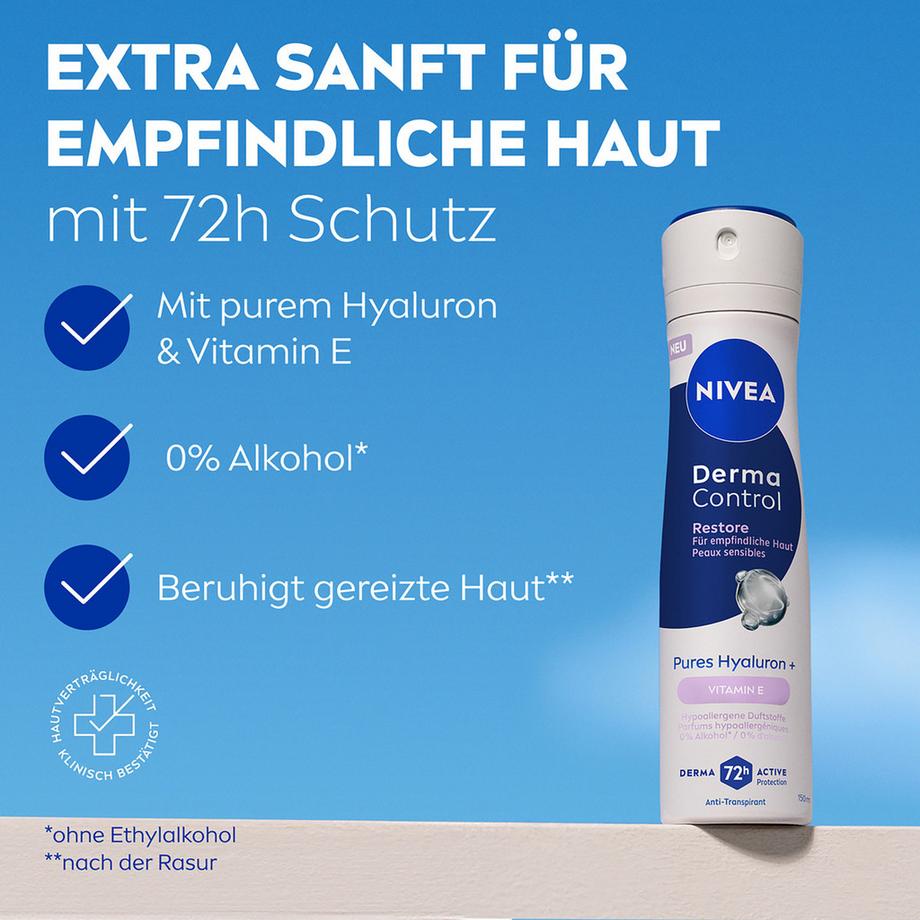NIVEA  Derma Control Restore Deo Spray Female 