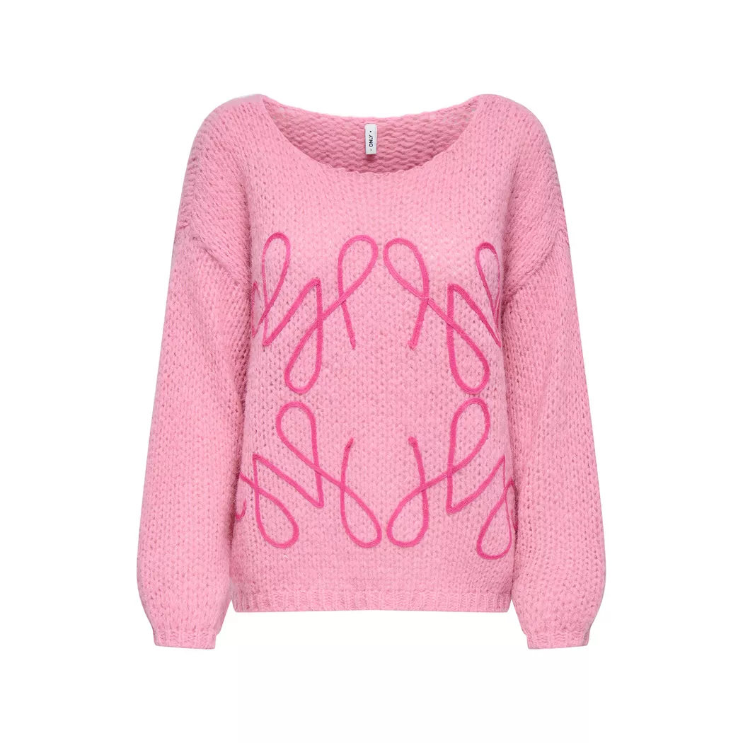Only - Pullover, für Damen, Pink, Größe M