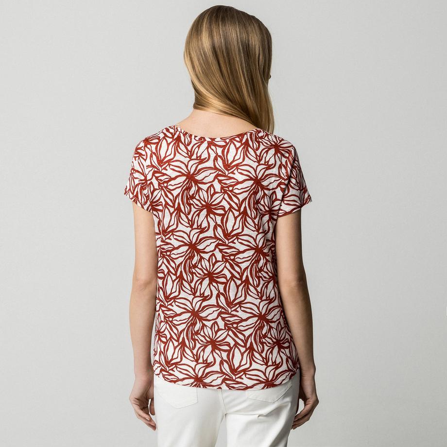 Manor Woman T-shirt imprimé floral coupe régulière  
