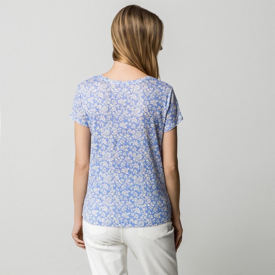 Manor Woman Geblümtes Kurzarm Regular Fit T-Shirt  