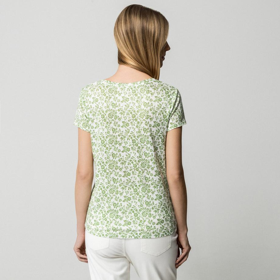 Manor Woman Geblümtes Kurzarm Regular Fit T-Shirt  