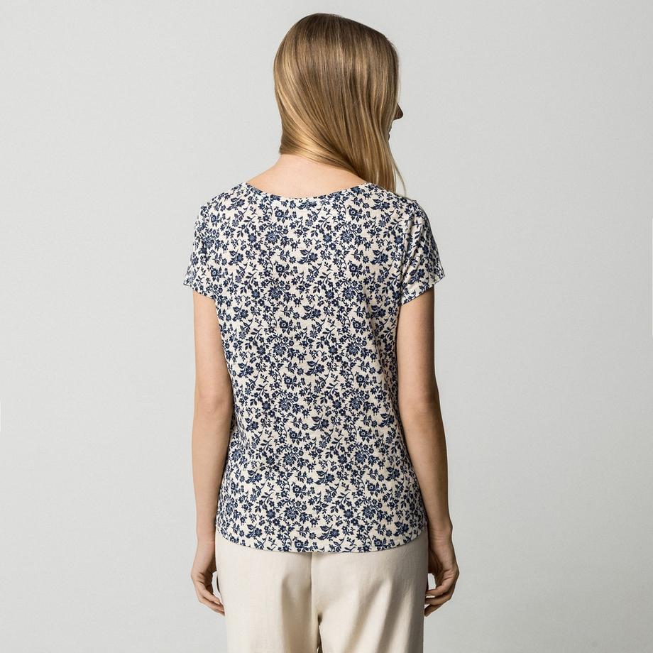 Manor Woman T-shirt a fantasia floreale maniche corte vestibilità regolare  