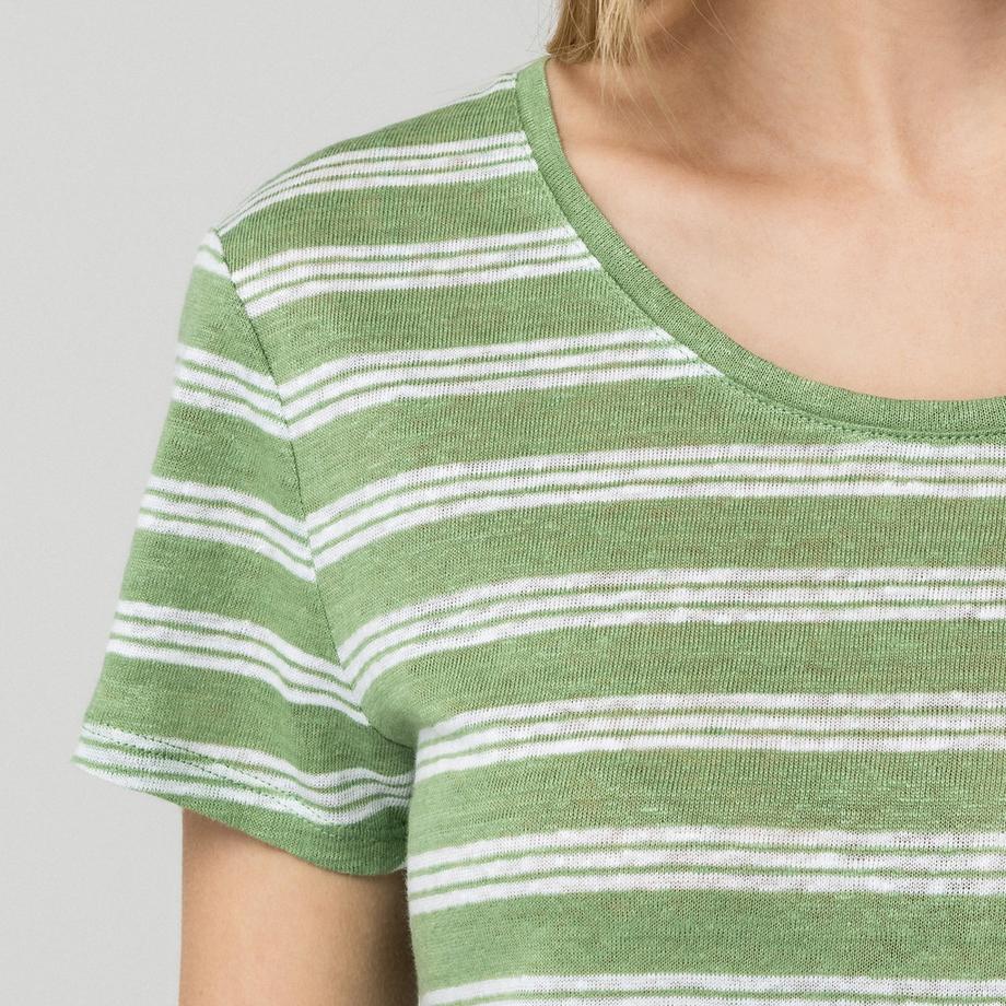 Manor Woman Gestreiftes Kurzarm Regular Fit T-Shirt  