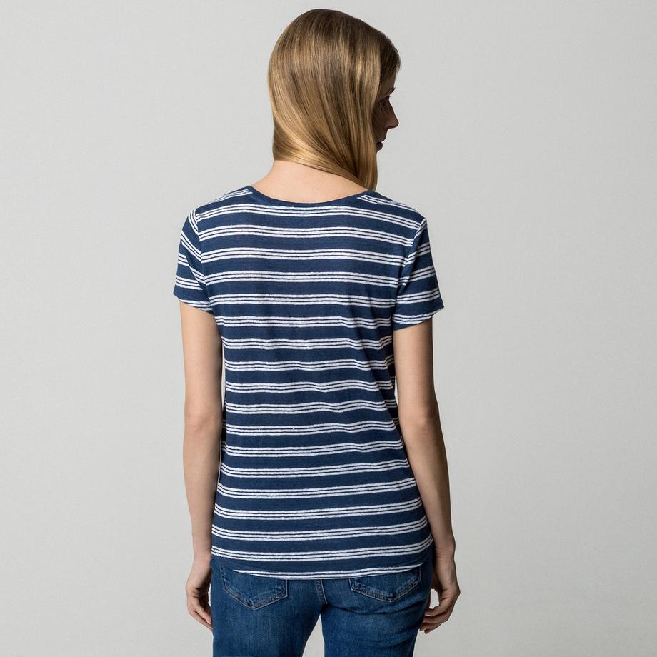 Manor Woman T-shirt rayé à manches courtes Regular Fit  